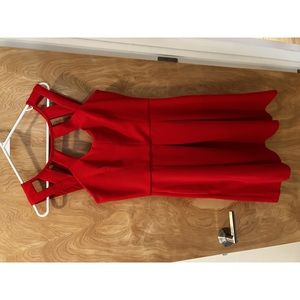 Betsey Johnson Red Cutout Dress!